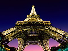 Beneath the Eiffel Tower, Paris, France